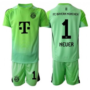 Bayern Munich Manuel Neuer #1 Goalkeeper Replica Home Stadium Kit for Kids 2025-26 Short Sleeve (+ pants)
